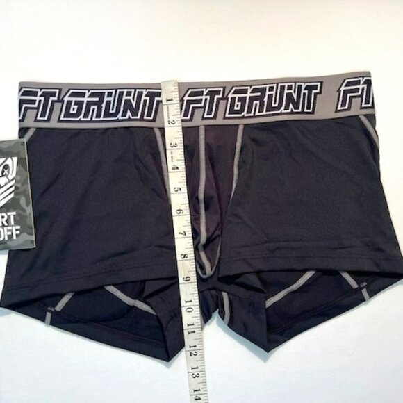 FORT TROFF Size XXL Grunt Corp Mesh Boxer Brief/Trunks - Black/Gray/White… - Picture 6 of 14